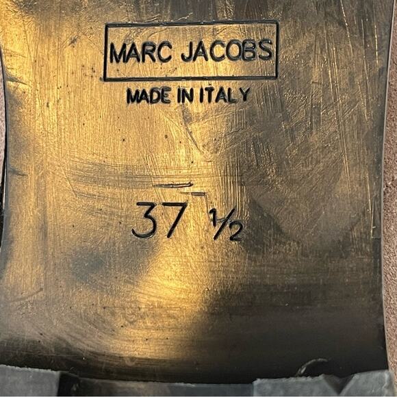 Marc Jacobs Tan Suede Chunky Chain Lug Sole Boots 37.5 - Picture 12 of 15